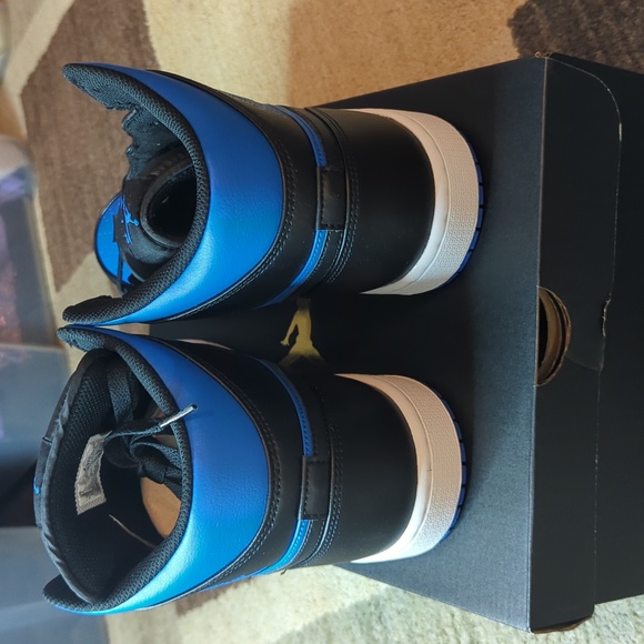 Jordan 1 Mid Black Royal Blue Size 11 - Picture 3 of 6